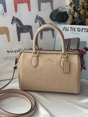 Coach Rowan Satchel Bag In Signature Leather CCD50